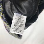 Milly  Tweed Chevron Leather Sheath Dress Purple Sz 8 Photo 5