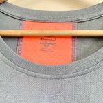 Champion Gray Orange Duo Dry + Crewneck Long Sleeves Athletic Top Small Photo 1