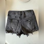 Kendall + Kylie Charcoal Distressed Jean Shorts Photo 1