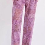 Pilcro  Anthropologie The Roamer Floral Patchwork Pants Pink Purple Size 28 Photo 0
