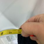 Roz & Ali Anthropologie  Navy blue lace blouse with keyhole back approx 2X Photo 3