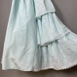 Vintage Gunne Sax Jessica McClintock Dress Prom 80s Lace Size 3/4 Strapless Gown Blue Photo 11
