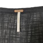 Free People Summer Lovin Top Black Linen Blend Oversized  Blouse small Photo 5