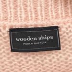 Wooden Ships  Pink Mohair Blend Distressed Knit Sweater Women's M/L Soft Photo 6