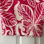 Jones New York  White and Pink Button Down Hoodie with Pockets Photo 9