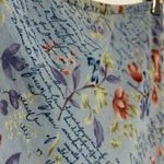 Chadwick's Y2K 6 Silk Blue Skirt Floral Cottage Romantic Fairy Coquette Ballet Photo 3