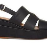 Aqua College Nadi Slingback Platform Wedge Sandals in Black Size 8M Photo 0