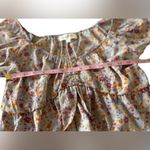Pink Rose  Lavender and Floral Short Sleeve‎ Top size Medium Photo 5