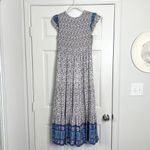 In Loom Floral Blue Midi Dress Photo 6