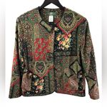 Orvis  vintage paisley floral patchwork corduroy jacket blazer size 12.  Academia Photo 0