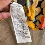 Billabong Yellow Orange Pink Floral Sun City Puff Sleeve Crop Blouse Large Photo 4