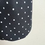 Reversible Tank Top Womens Large‎ Black White Polka Dot Solid Sleeveless V Photo 7