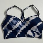 PINK - Victoria's Secret Victorias Secret PINK Bra Wireless Lightly Lined Padded Tie Dye Spell Out Blue Photo 0
