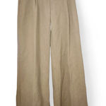 Lela Rose Gold Tweed Wide Leg Trouser Pants Size 6 Photo 0