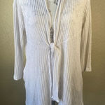 J VALDI‎ white coverup/cardigan Photo 0