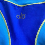Alo Yoga Alo Top Women's Tank Racerback Built-In Bra Yoga Workout Activewear Blue size S Photo 6