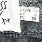 Princess Polly  Vegan Faux Leather Black‎ Pants Size 6 Photo 5