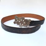 Regina Maree Rare Vintage  American Coin Quarter Dime Leather Belt Accessories Photo 1