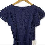 Ali & Jay Ali &‎ Jay navy blue lace wrap dress large new Photo 7