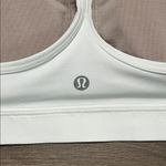 Lululemon Flow Y Bra Nulu Light Support White Yoga Sports Bra Size Size 10 Photo 4