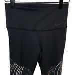 Nike Women's Power Gym Tight - Flutter Print Leggings Black High Rise Size Small Photo 8