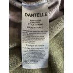 Dantelle Purple/Green Tie Dye Crew Neck Long Sleeve Top Size M Side Slits Photo 6