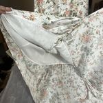 Frye  Floral Maxi Dress L Sleeveless Button Romantic Cottagecore Country Peasant Photo 8