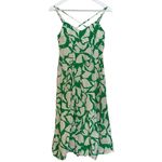 A New Day green floral cross back in pocket midi dress small Photo 2