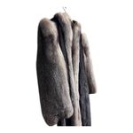Vintage 20s Paul Magder Toronto Real Silver Fox Fur & Real Mink Coat Size M/L Black Photo 13