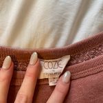 Cozie Pink Cropped Sweatshirt Photo 2