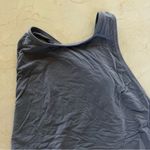 Lululemon Gray/Purple Scrunch Back Racerback Tank Sz 4-6 Photo 1