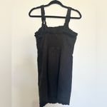Urban Outfitters  black linen mini dress size medium lightweight summer boho Photo 3