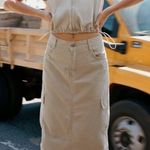 ZARA  Beige Cargo Cotton Skirt. Size S  Photo 0