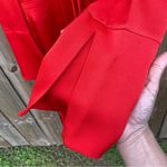 Maje  Rahon Red Orange Silky Textured Mini Dress Photo 4