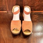 Fly London  Yake Perforated Leather Wedge Sandals Rose Pink EU 43 US 12 Photo 1