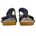 Alegria  Kendra Wedge Sandals 37 7 Blue Birdland Print Mosaic Photo 3