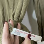 Free People X REVOLVE LIVELY GREEN VNECK TIE WAIST RIBBED BEACH ROMPER SMALL Photo 4