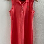Tommy Bahama  Preppy Collared Travel Mom Athleisure Dress Coral Small Photo 0