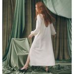 Hill House  Simone Long Sleeve Maxi Dress in Coconut Milk Size L Photo 3