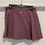 Champion Athletic Skort Skirt L Purple Go Dry Drawstring Inner Biker Briefs Vent Photo 4