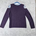 Peck & Peck  Luxury 100% Cashmere Sweater Women's Size Large Purple Photo 3