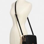 Coach Jes Crossbody Bag with Puffy Linear Quilting C1569 Black Gold Hardware Photo 0