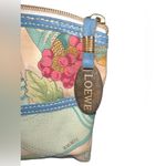 Loewe Floral/Botanical Vintage Canvas & Leather Cosmetic Bag Photo 8