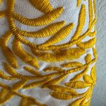 All Row Yellow Embroidered Short Sleeve Mini Shift Dress Size S Photo 3