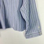 Everlane NWT The Woven PJ Top Blue Stripe Long Sleeves Size Medium M NEW Photo 13