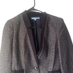 Antonio Melani Women's Size 4 Black Tweed One Button Suit Blazer Jacket Photo 1