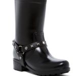 Dirty Laundry NWT  Biker Style Rain Boots Black with studs size 7 new Photo 0