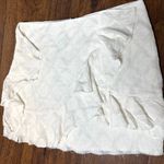 Tularosa Revolve Hannah White Ivory Ruffle Faux Wrap Cotton Mini Skirt Large Photo 3