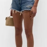 AGOLDE  Parker Distressed Denim Cutoff Shorts Womens Blue 24 Photo 0