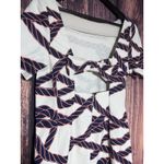 Maeve ANTHROPOLOGIE  DRESS NAUTICAL SZ 6 PREPPY SHORT PEACH BOW OPEN BACK SHIFT Photo 4